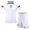 Camiseta de fútbol Estados Unidos Niño 1ª equipación Copa Mundo 2022 Camiseta de fútbol Estados Unidos Niño 1ª equipación Copa Mundo 2022